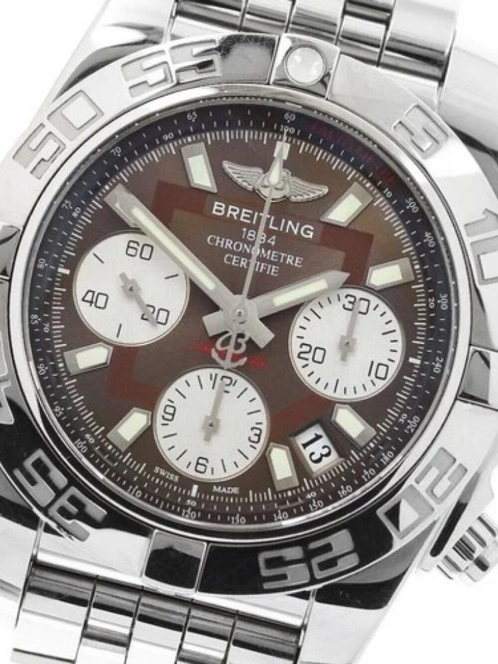 BREITLING Chronomat41 AB0140 Chronograph Brown Dial Automatic Men's Watch_962948